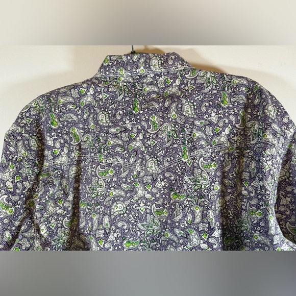Wrangler 20X Competition Purple Paisley Shirt Mens Size XL Pearl Snap - Picture 7 of 12